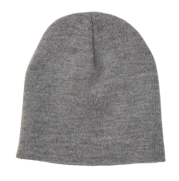 custom printed apparell hat C105 - KNIT SKULL CAP oxford grey