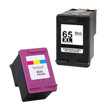 HP N9K03AN / N9K04AN (#65XL) High Yield Ink / Inkjet Cartridge Combo Pack Black Tri-Color