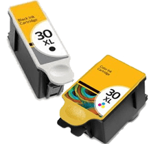 KODAK 1341080 / 1550532 (30XL) Ink / Inkjet Cartridge Combo Pack Black Tri-Color
