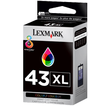Lexmark 18Y0143 #43XL Ink / Inkjet Cartridge Tri-Color High Yield