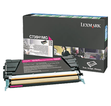 Lexmark C736H1MG Laser Toner Cartridge Magenta