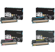 Lexmark/ IBM X746 / X748 Laser Toner Cartridge Set Black Cyan Magenta Yellow