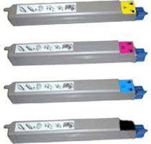 Okidata C9600 / C9800 Laser Toner Cartridge Set Black Cyan Yellow Magenta