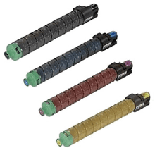 Ricoh SPC 830 / 831 Laser Toner Cartridge Set Black Cyan Yellow Magenta